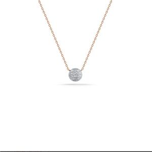 Lauren Joy Pendant Necklace 16” Rose Gold